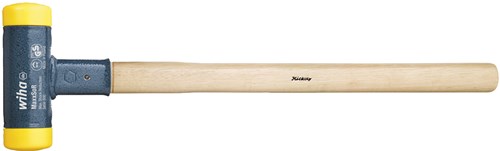 Wiha Voorhamer terugslagloos | middelhard met hickorysteel | rond-slagkop | 880 mm - 2101 - 02101