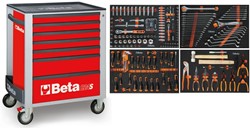 Beta 2400S R7/E-S | Gereedschapswagen | 7 laden | Rood | 240-delig - 024006223