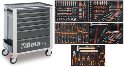 Beta 2400S G7/E-M | Gereedschapswagen | 7 laden | Grijs | 309-delig -  024006225