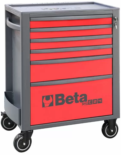 Beta RSC24/6-R | Gereedschapswagen | 6 laden | Rood - 024004063