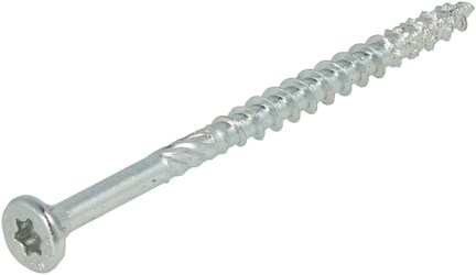 Dynaplus Unischroef / Spaanplaatschroef Verzinkt Platkop Deeldraad Torx TX20 4.0X60/35 | 200 stuks - 0281.01.26001