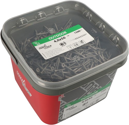 Dynaplus Unischroef/Spaanplaatschroef Ar-Coating Platkop deeldraad Torx TX25 5.0X100/55 | 300 stuks - 0289.14.42601