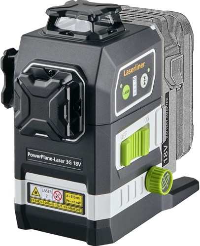 Laserliner PowerPlane-Laser 3G Multi-18V - Geleverd met 7-delige PowerAdapterset 036.380.70 | zonder accu's en lader - 036.380L-2