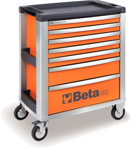 Beta C39/7 Oranje Gereedschapswagen, met zeven laden - 039000001