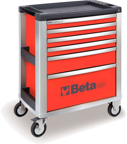 Beta C39/6 Rood Gereedschapswagen, met zes laden - 039000033