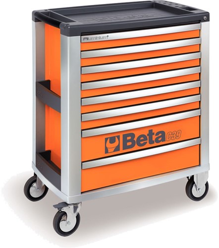 Beta C39/8 Oranje Gereedschapswagen, met 8 laden - 039000041