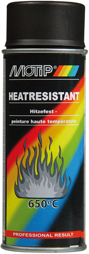MOTIP Hittebestendige Lak | Zwart | 400ml - 04031