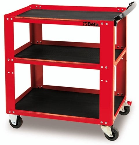 Beta C51 Rode Trolley Gereedschapswagen | 3 Plateaus - 051000003