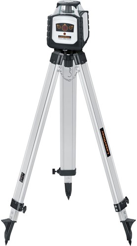 Laserliner Cubus 210 S | Set | Rotatielaser | Licht-statief 150 cm | Telescopische nivelleerlat 4 m | Laserontvanger - 052.205A