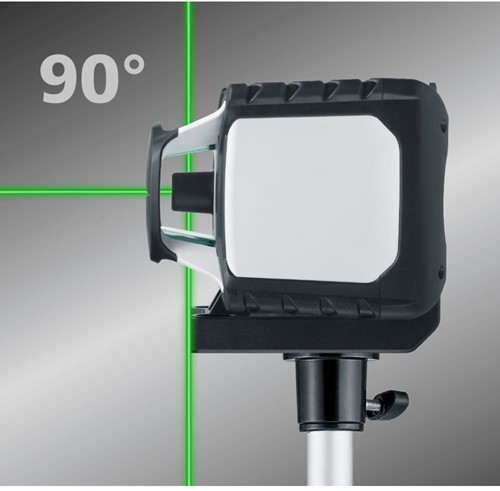 Laserliner Cubus G 210 S | Set | Groene Rotatielaser | Licht-statief 150 cm | Telescopische nivelleerlat 4 m en laserontvanger - 052.305A-2