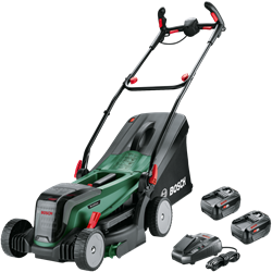 Bosch Groen Accumaaier UniversalRotak | 2x18V-37-550 | 2 x 18 V Li-Ion 4,0 Ah accu's + AL 1830 CV lader - 06008B9E00