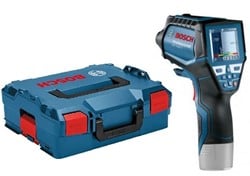 Bosch Blauw GIS 1000 C Professional temperatuur- en vochtmeter Click & Go | zonder accu's en lader in L-boxx - 0601083308