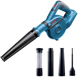 Bosch Blauw GBL 18V-120 Accu blazer zonder accu's en lader, 4 opzetstukken - 06019F5100