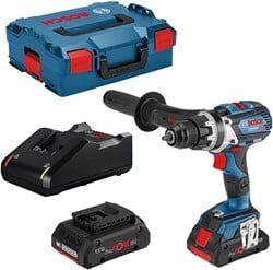 Bosch Blauw GSR 18V-110 C - 18V Li-Ion accu boor-/schroefmachine set (2x4.0Ah accu) in L-Boxx - 06019G010A
