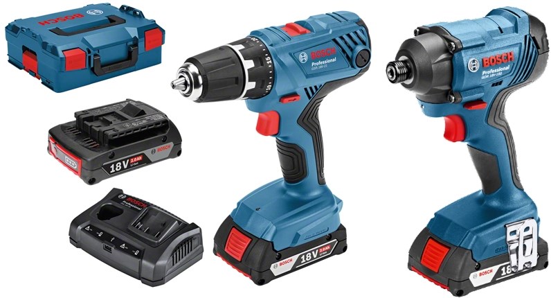 BOSCH GSR 18V-65 accu-schroefboormachine in L-Case (2x 2,0Ah accu