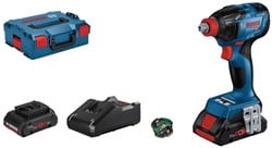 Bosch Blauw GDX 18V-210 C Professional | Accu-slag(moer)schroevendraaier | 2 x 4.0 Ah accu + snellader | In L-BOXX - 06019J0203