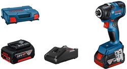 Bosch Blauw GDR 18V-200 Professional | Accu-slagschroevendraaier | 2 x 4.0 Ah accu + snellader | In L-Case - 06019J2107