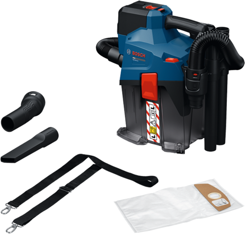 Bosch Blauw gas 18v-6ls professional accustofzuiger | zonder accu's en lader - 06019k2100 afbeelding