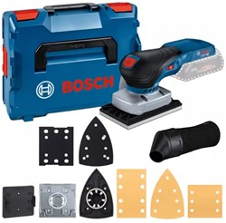 Bosch Blauw GSS 18V-13 | Accu Vlakschuurmachine | 18V | Zonder accu's en lader | Incl. accessoires | In L-Boxx  - 06019L0101