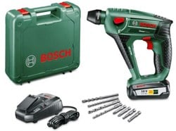 Bosch Groen Uneo Maxx 18V Li-Ion accu SDS-Quick boorhamer set in koffer met 1 x 2,5Ah accu - 060395230F
