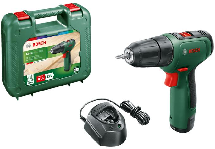 Mainstream juni Op grote schaal Bosch Groen Easy Drill 1200 Accu Schroefboormachine | 12 V | 30 Nm | 1,5 Ah  accu + lader | In transportkoffer - 06039D3006 ToolMax