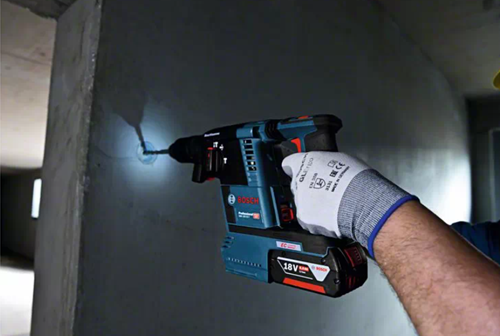 Bosch Blauw GBH 18V-26 F | Accu boorhamer 18V SDS-plus 2.6J + GDE 18V-16 in L-BOXX (2x 5.5Ah accu + lader) - 061191000G-3