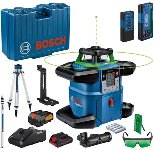Bosch Blauw GRL 650 CHVG | Rotatielaser | Set | GBA ProCORE18V 4,0 Ah + Gal 18V- 40 + statief BT170 HD + meetlat - 06159940PR