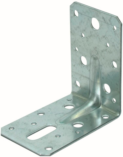 GB hoekanker met ril 90x90/60x2.0 sendzimir verzinkt | 100 stuks - GB0722320100