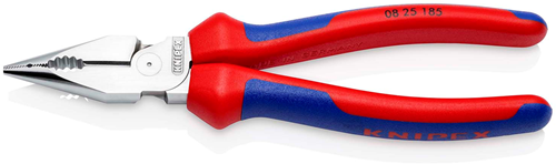 Knipex Spitse kombitang | Meer-componentengrepen | Verchroomd | Lengte 185 mm - 08 25 185 SB
