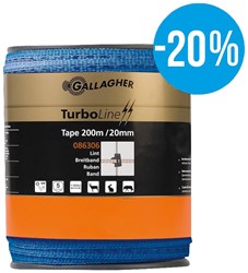 Gallagher TurboLine lint 20mm blauw 200m  - 086306 086306