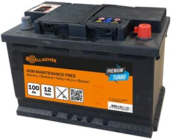 Gallagher Accu 12V/100Ah Premium Turbo AGM - 353x175x190 - 086382 086382