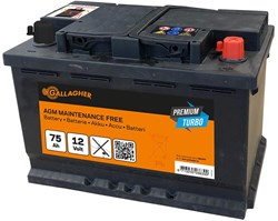 Gallagher Accu 12V/75Ah Premium Turbo AGM - 278x175x190 - 086399 086399