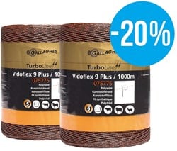 Gallagher Duopack Vidoflex 9 TurboLine Plus terra 2x1000m - 086436 - 086436