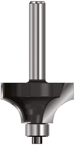 ENT Kwartrondfrees HM R16 met lager, Kolf 12mm - 7909902 - 7909902