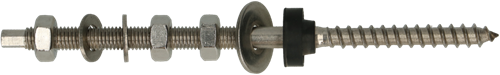 pgb-Europe PGB-FASTENERS | Zonnepaneelbevestiging type 1 M10x200 A2 0ZPBV1A00010002005