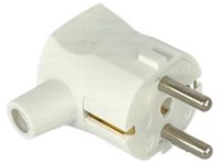 Enzo Randaarde stekker haaks wit met tule MK 6140688