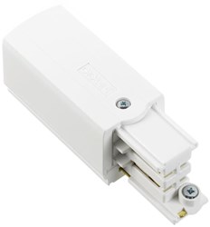 Nordic Aansluitstuk tbv. rail wit links 3-fasen 5050015