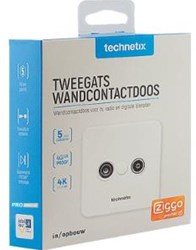 Enzo Technetics TRAS-2000 - einddoos radio/TV inbouw/opbouw - 2074025