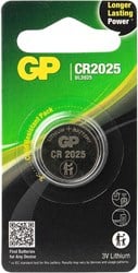 GP CR2025 lithium 3 volt blister 1 3212302