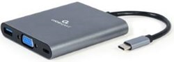 Cablexpert USB-C 6-in-1 multi adapter USB-C dock 6-voudig - 9530506