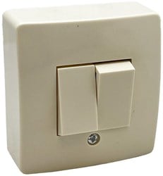 Peha Opbouw schakelaar PEHA serie creme - 4663020