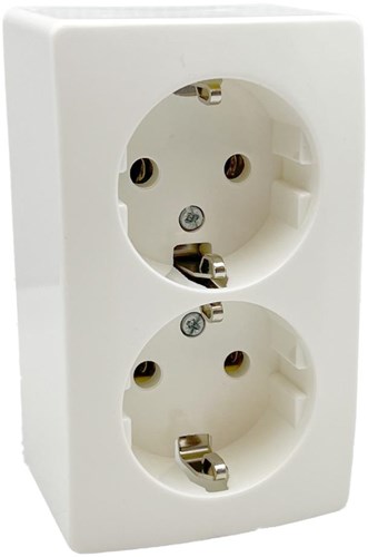 Peha opbouw stopcontact ra dubbel lw - 4678995 afbeelding