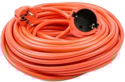 Verlengsnoer | PVC | oranje | 3x1,5qmm | 20m | Technik