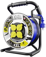 Kel Kabelhaspel prof H07BQ-F 3x2,5qmm 40m blauw - 1167340