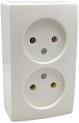 Peha opbouw stopcontact dubbel lw - 4678965