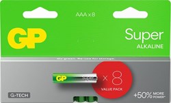 GP 8-multipack AAA Batterij Alkaline LR03 24A