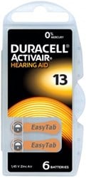 Duracell gehoor batterij 13 blister(6) - 3221922