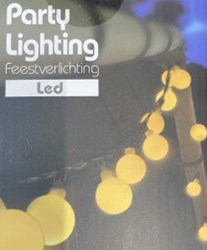 Bol LED 80 lamps 25mm warm wit feestverlichting - 5545202
