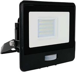 V-TAC LED Bouwlamp 20W 3000K zwart met sensor + kabelinvoer - 9335210