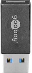 Goobay USB naar USB-C adapter zwart - 9550400